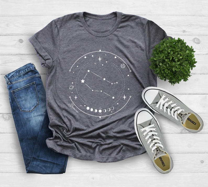 Astrology Shirt, Cancer Zodiac Shirt, Horoscope Gift, Birthday Gifts, Zodiac Signs Shirt, Horoscope Constellations Shirt, Astrology Gift image 3