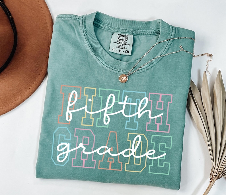 Comfort Colors® Fifth Grade Teacher Shirt, 5th Grade Teacher Shirt, Fifth Grade TShirt, Elementary School, 5th Grade T-Shirt, Teaching Tee image 1