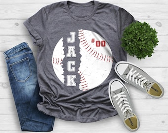 Personalized Baseball Shirt, Personalized Number, Personalized Mom Gifts, Custom Name, Game Day Shirt, Baseball Mom Shirt, Custom Number