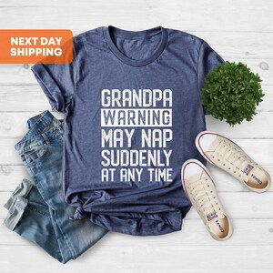 Grandpa Funny T-shirt, Father&#39;s Day Papa Tee Shirt, Grandfather Gift, Humor Funny Cotton Mens Tshirt,Birthday Gift for Him Shirt,Grandpa Tee