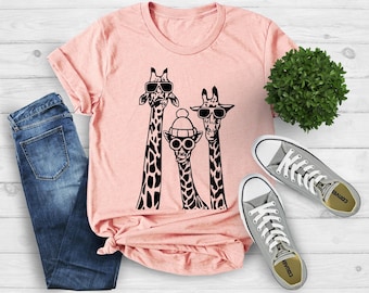 Giraffe Shirt, Animal Lover Shirt, Animal Print Shirt, Giraffe Lover's Shirt, Funny Giraffe Shirt, Bookworm Shirt, Book Lover Shirt