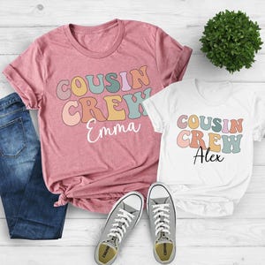 Custom Cousin Crew Shirts, Cousin Vacation Shirt, Family Trip Shirt, Cousins T shirts, Cousin Crew Matching Shirt, Family Cousin Gifts