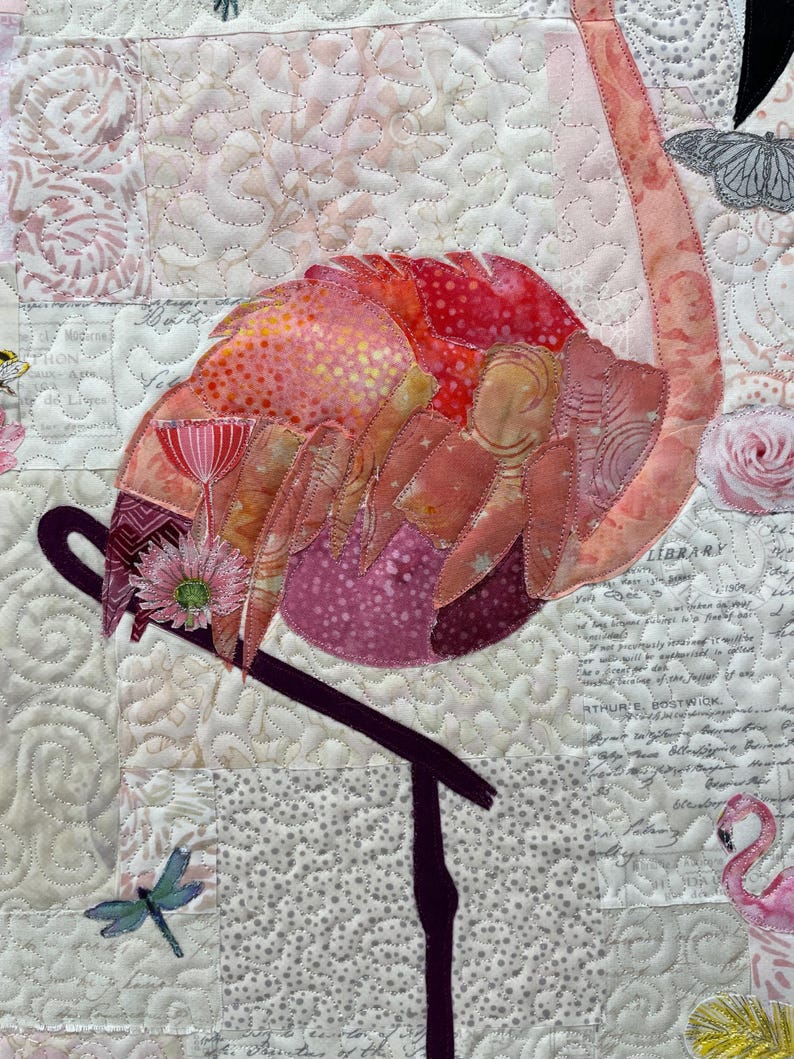 Pink Flamingo. Butterfly. Hummingbird. Laura Heine Pattern. Teeny Tiny ...