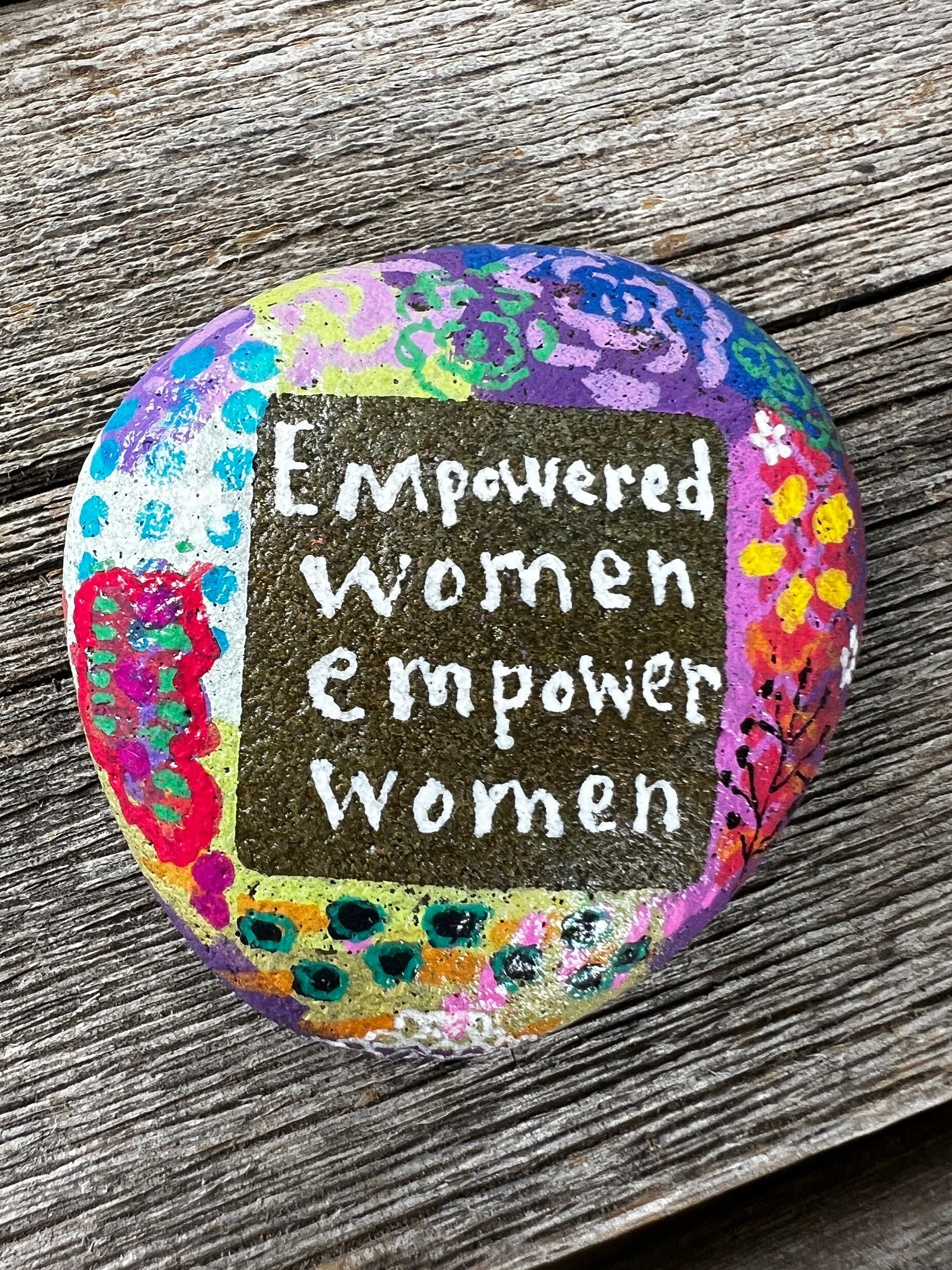 Empower With Painted Rocks Don't Worry Be HAPPY!/ Quotes / Words