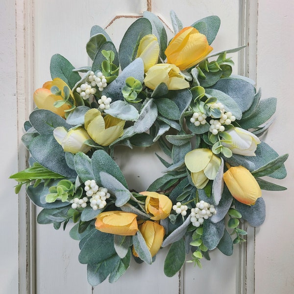 Yellow Berry Wreath Etsy