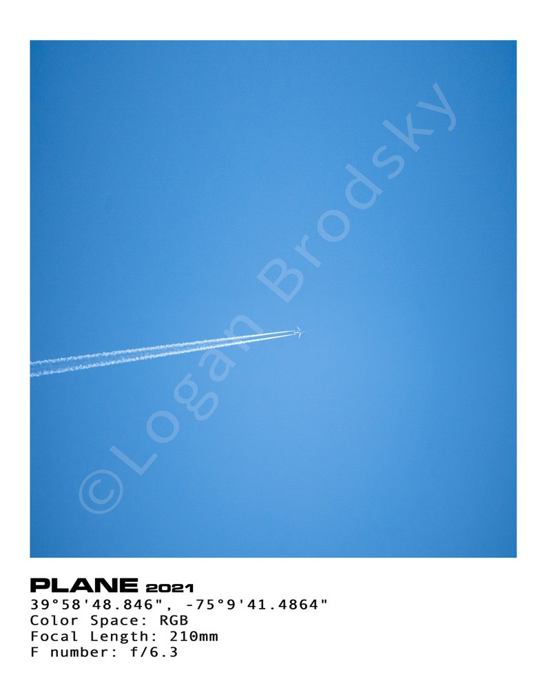 Polaroid Poster Plane DIGITAL Etsy