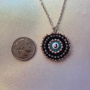 Personalized initial beaded necklace