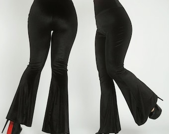 Pantalones de terciopelo acampanados: pantalones de talle alto para festivales