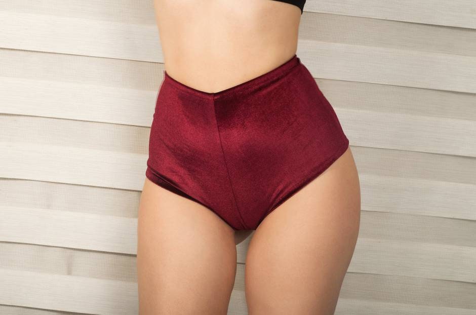 High Waisted Velvet Dance Shorts. Comfy Stretchy Hot Pants. Etsy