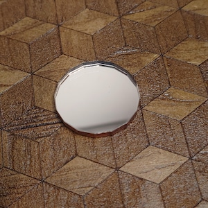 1/12 1:12 doll house rose-gold 16-sided mirror