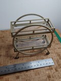 1/6 1:6 doll house Art Deco hotel style circular drinks trolley kit
