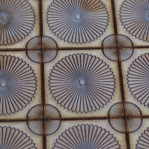 1/16 1:16th dolls house miniature victorian style ceiling wall floor tiles