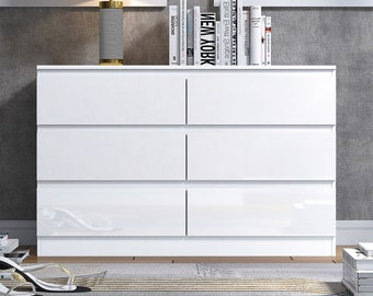 Handmade Chest of Drawers in Gloss White