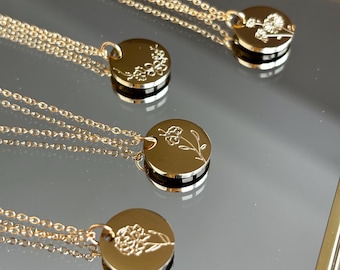 ADD ON Birth Flower Pendant