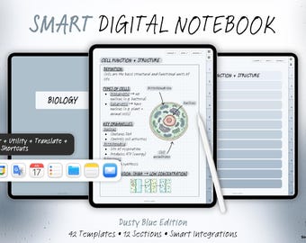 Smart Digital Notebook - Dusty Blue