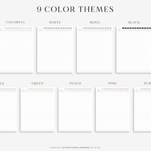 The journal features a clean, minimalist design with soft pastel colors.
