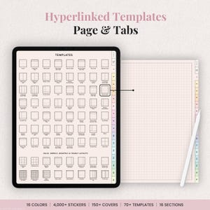 Digital Student Notebook Template for iPad Note Taking | Study Notes, Stickers & Covers | Goodnotes Digital Download image 2