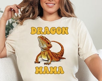 Dragon Mama Shirt, Dragon Mom Gift, Bearded Dragon TShirt, Reptile Mom Shirt, Dragon Mama Gift, Beardie Shirt