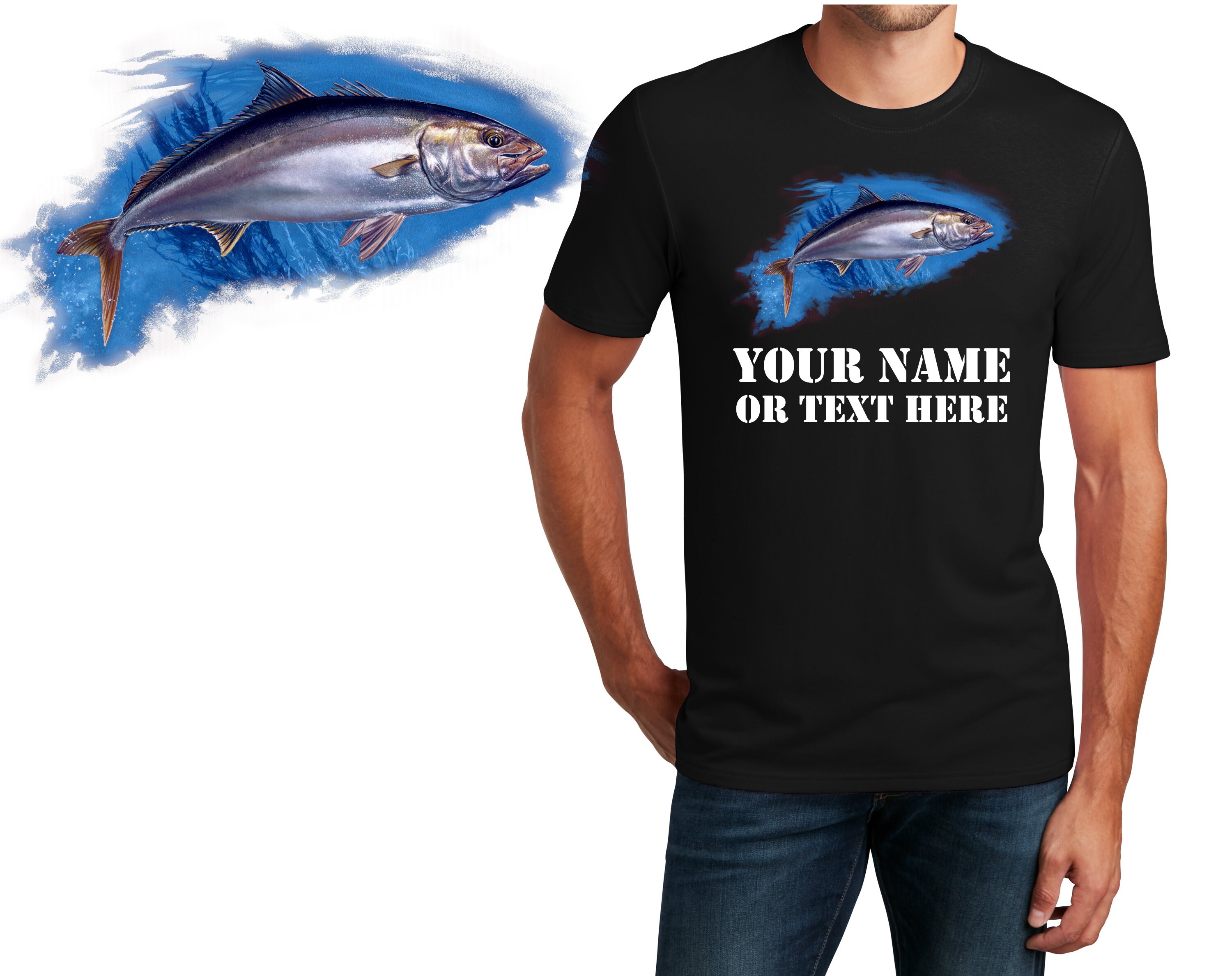mens shirts with fish designs
