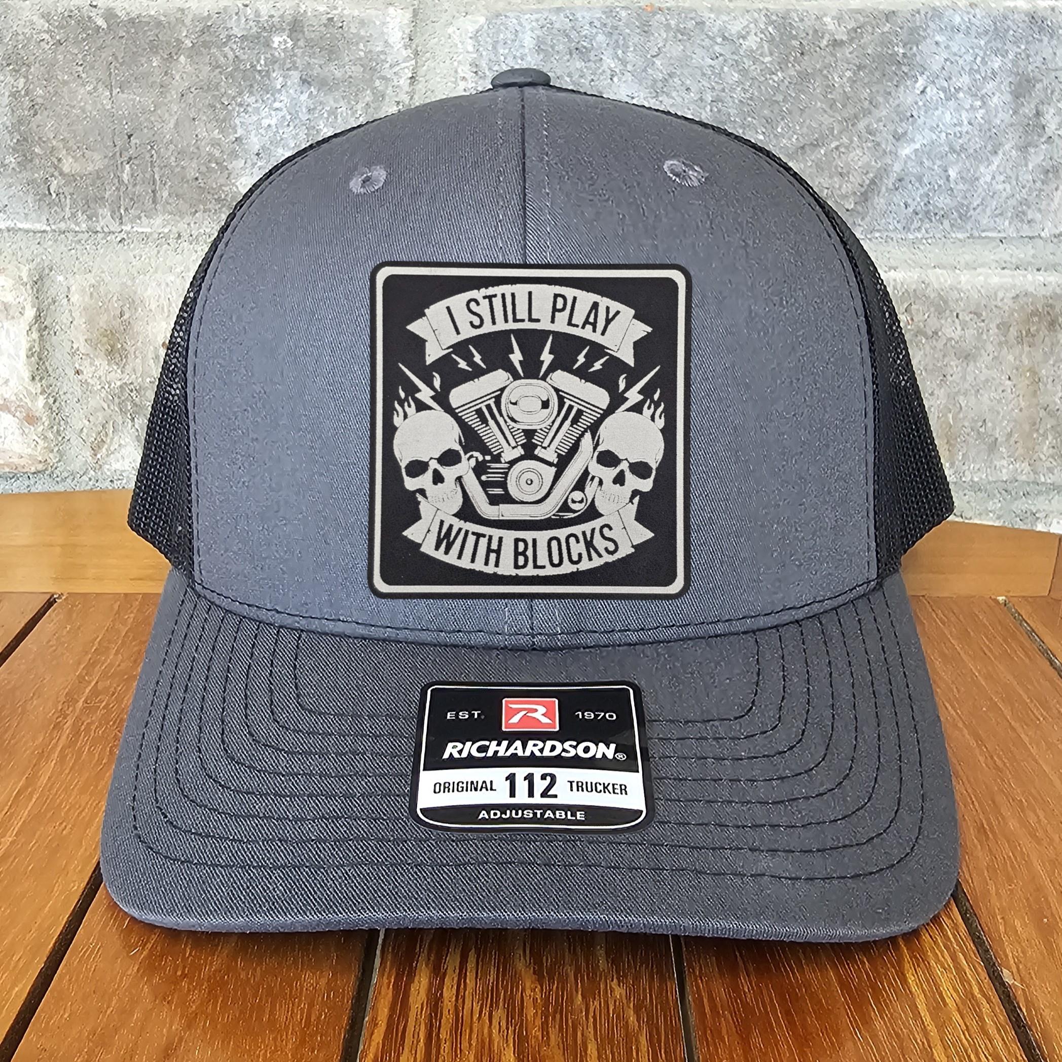 thumbnail image 2 of Richardson 112 Trucker Hat - Harley Davidson Wing Patch - Charcoal/Black Snapback 2 of 5