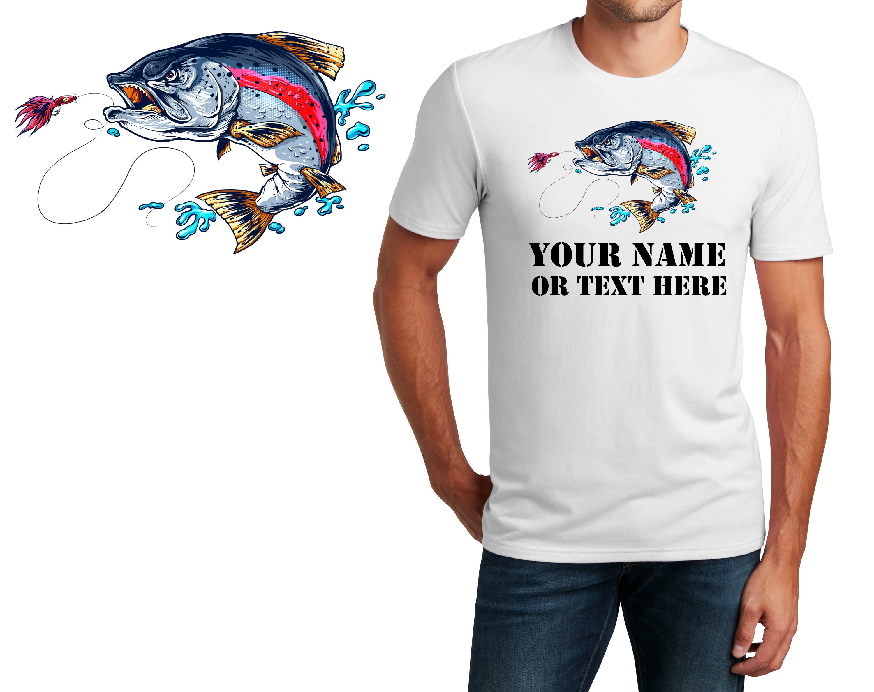mens shirts with fish designs