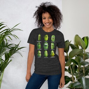 Funny Pickle Shirt, Retro Pickle Faces Shirt, Green Pickle Shirt, Pickle Lover Shirt, Trendy Womens Shirt, Pickle Graphic Tees