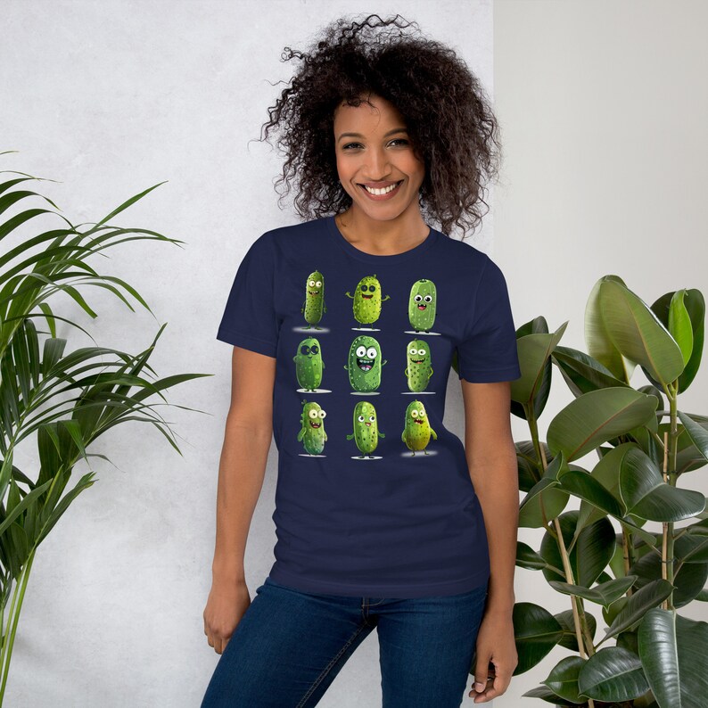 Funny Pickle Shirt, Retro Pickle Faces Shirt, Green Pickle Shirt, Pickle Lover Shirt, Trendy Womens Shirt, Pickle Graphic Tees