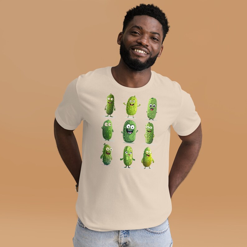 Funny Pickle Shirt, Retro Pickle Faces Shirt, Green Pickle Shirt, Pickle Lover Shirt, Trendy Womens Shirt, Pickle Graphic Tees