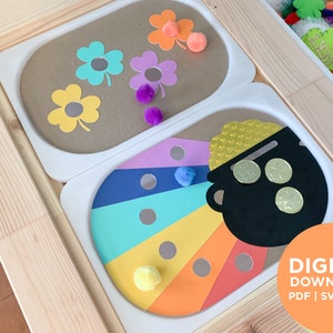 St Partick Flisat Trofast Activity Color Sorter cricut svg downloadable file