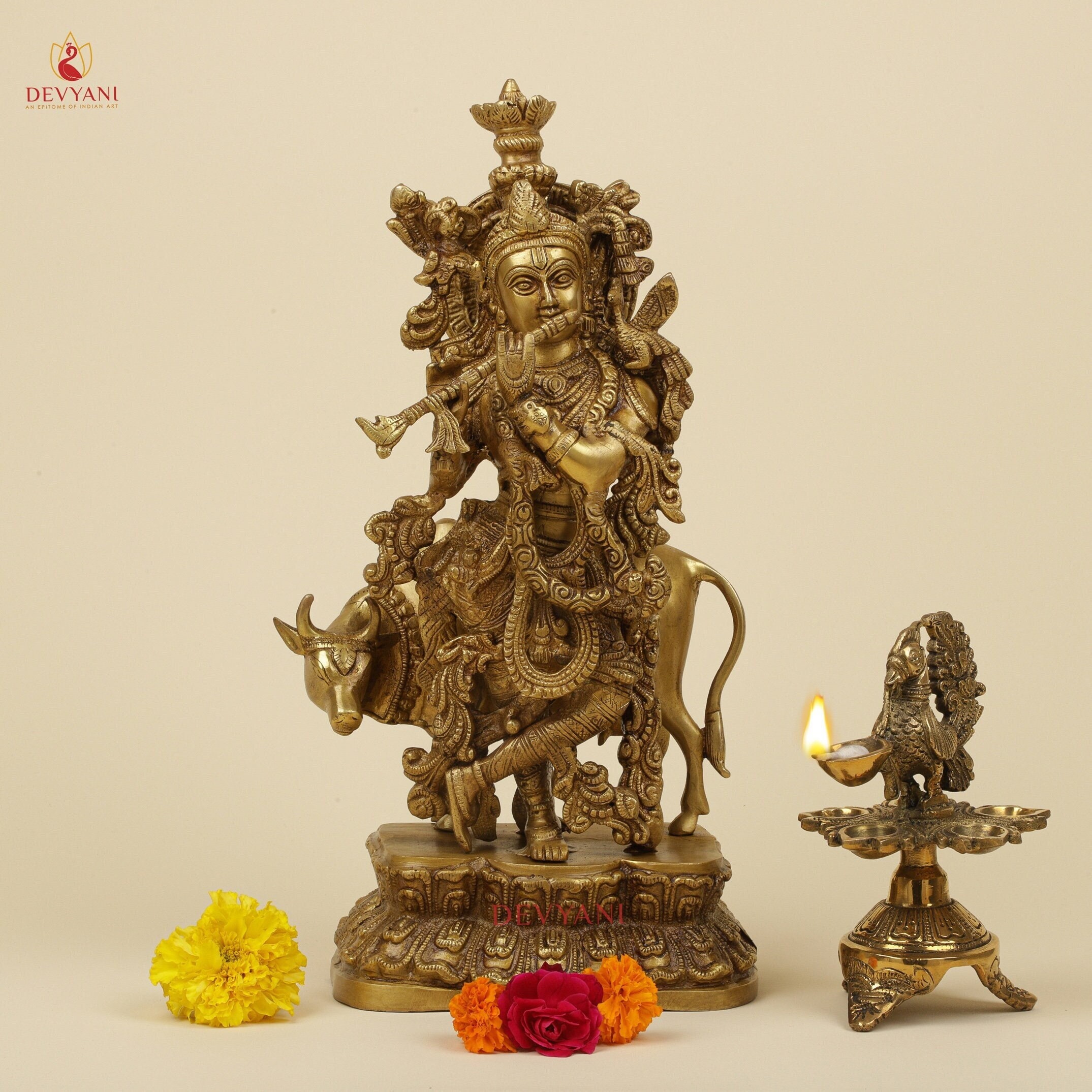 Cow Lord Krishna - Etsy