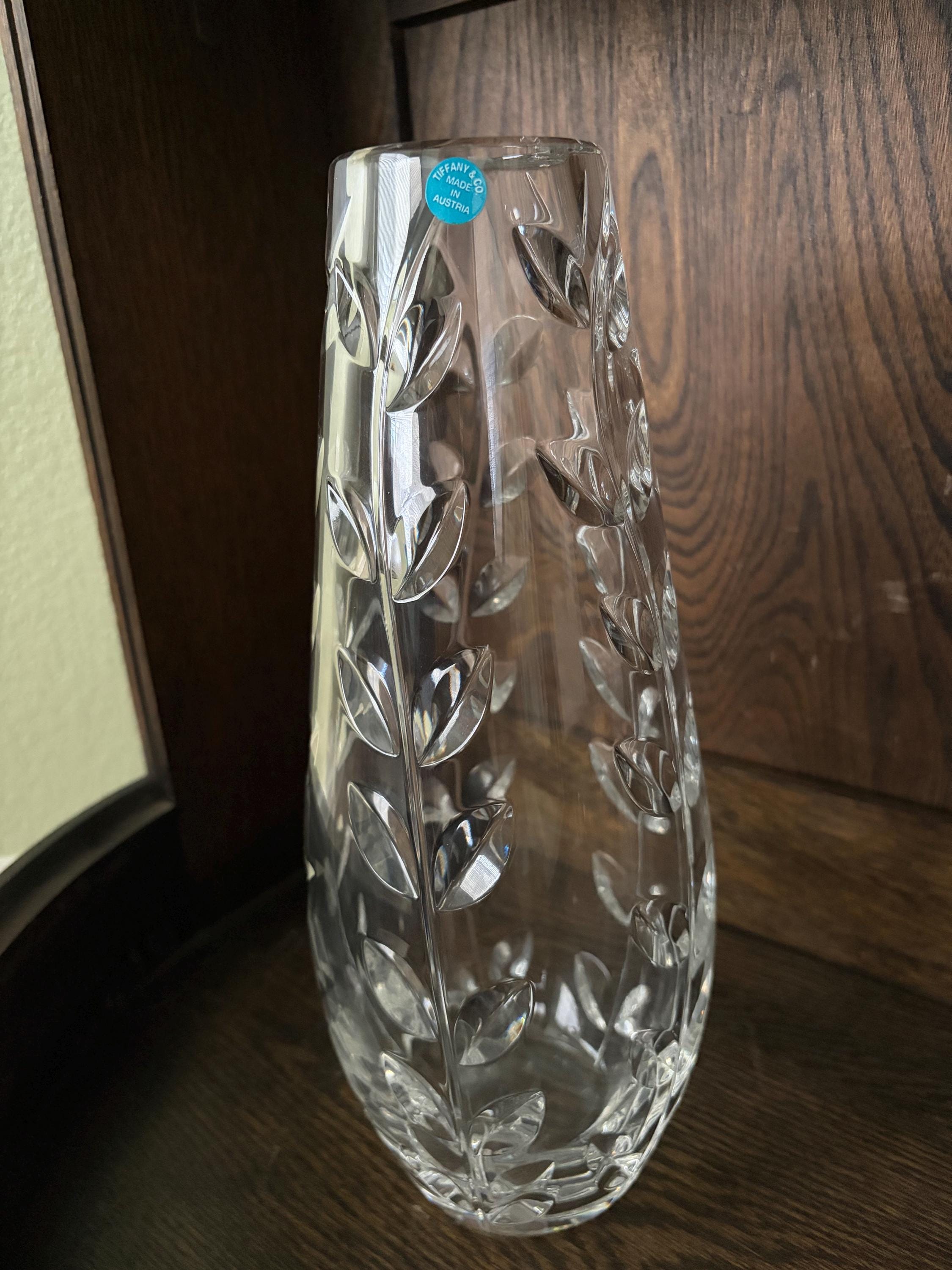 Tiffany & Co. エッチングクリスタル花瓶 Tiffanys and Co Crystal Vase - Etsy
