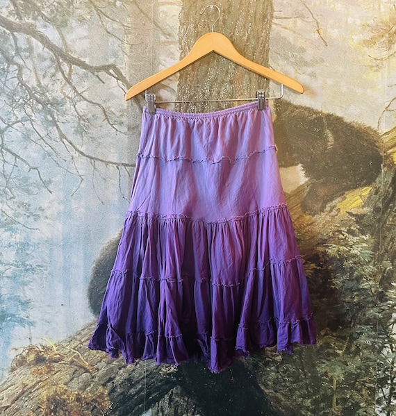 Purple western style skirt