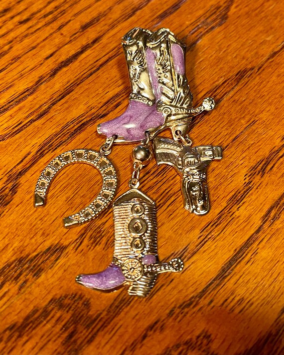 Vintage Western Earrings Gem