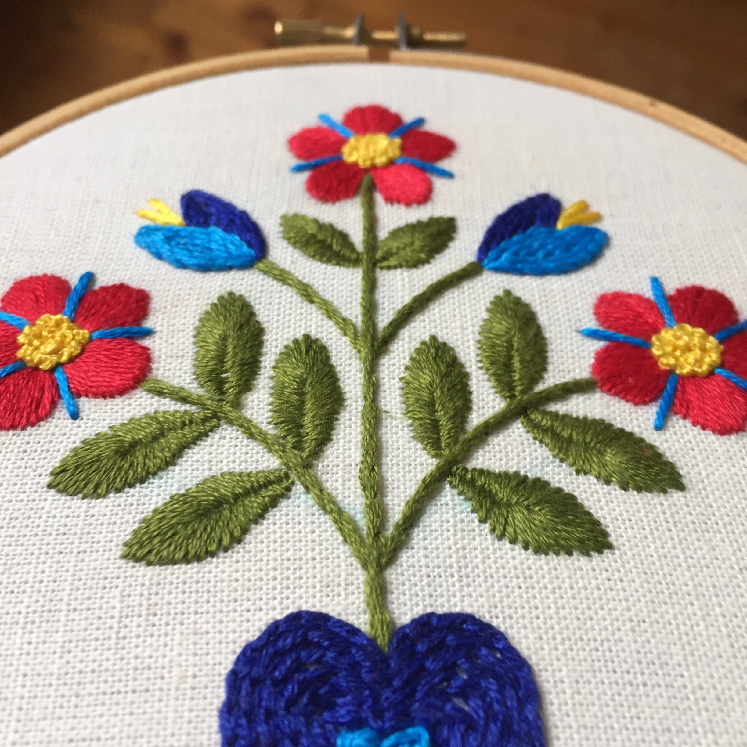 Hand Embroidery Pattern PDF . Embroidery Pattern. English & French love