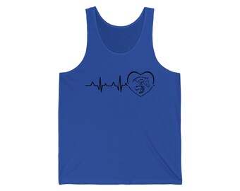 Jumping Heartbeat Unisex Jersey Tank