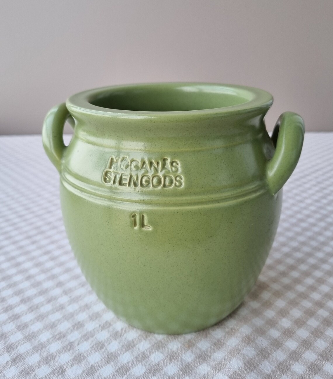Vtg Ceramic Jar / Pot by Hoganas Keramik Sweden 80's Etsy