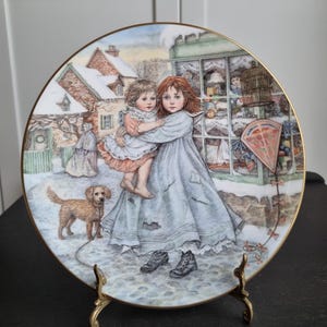 Vintage Royal Worcester LOVE Christmas Plate 1987 Original Box | Collectable , Signed, Gift Idea, Bone China