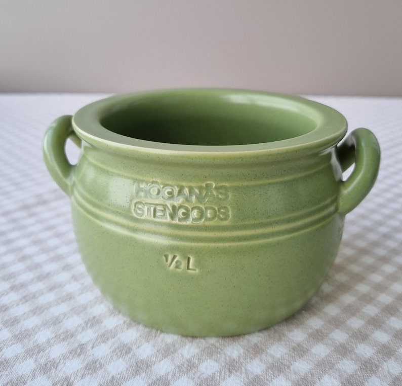Vtg Ceramic Jar / Pot by Hoganas Keramik Sweden 80's Etsy