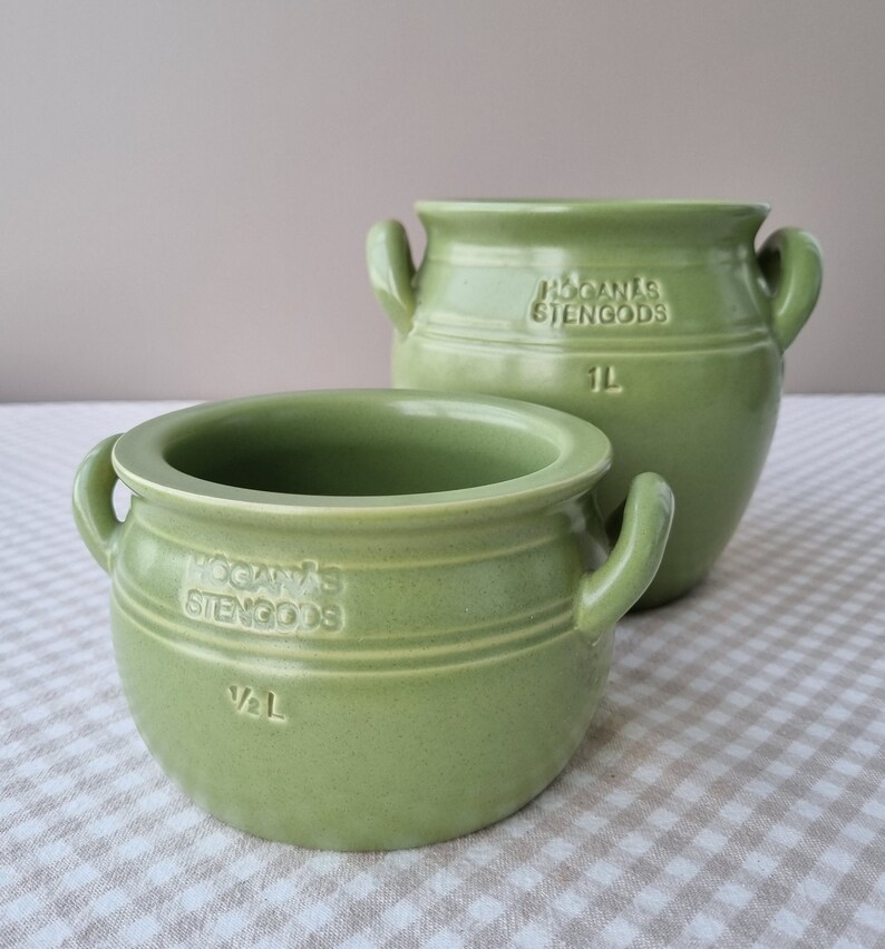 Vtg Ceramic Jar / Pot by Hoganas Keramik Sweden 80's Etsy