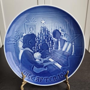 B&G Copenhagen CHRISTMAS Porcelain Plate 1971 | Collectable Porcelain Wall Hanging, Wall Plate, Gift Idea, Christmas at Home