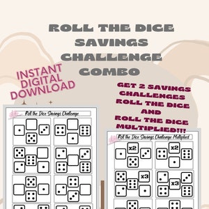 Roll the Dice Combo Savings Challenge INSTANT DOWLOAD
