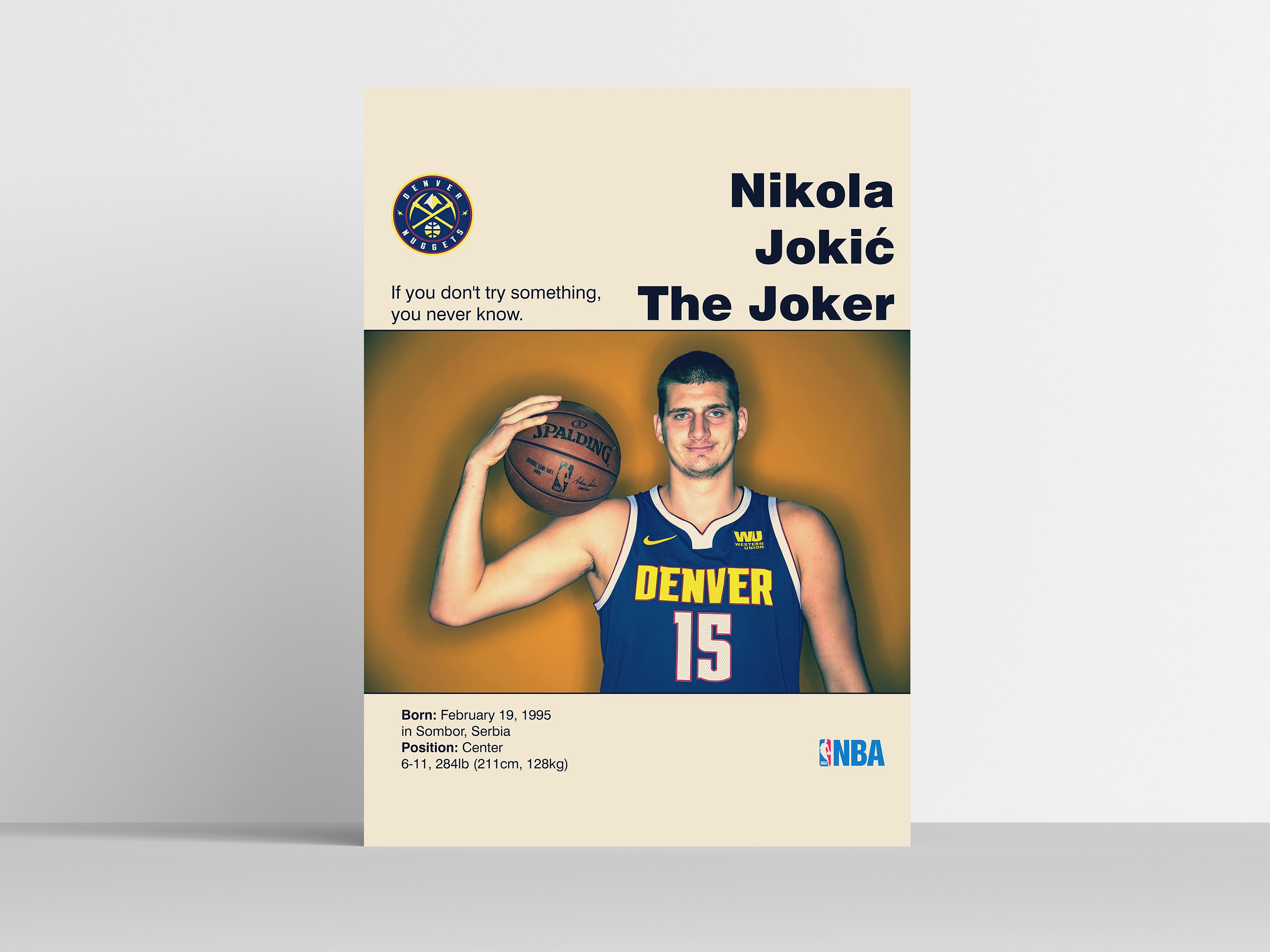 Download Denver Nuggets Nikola Jokic Digital Art Wallpaper