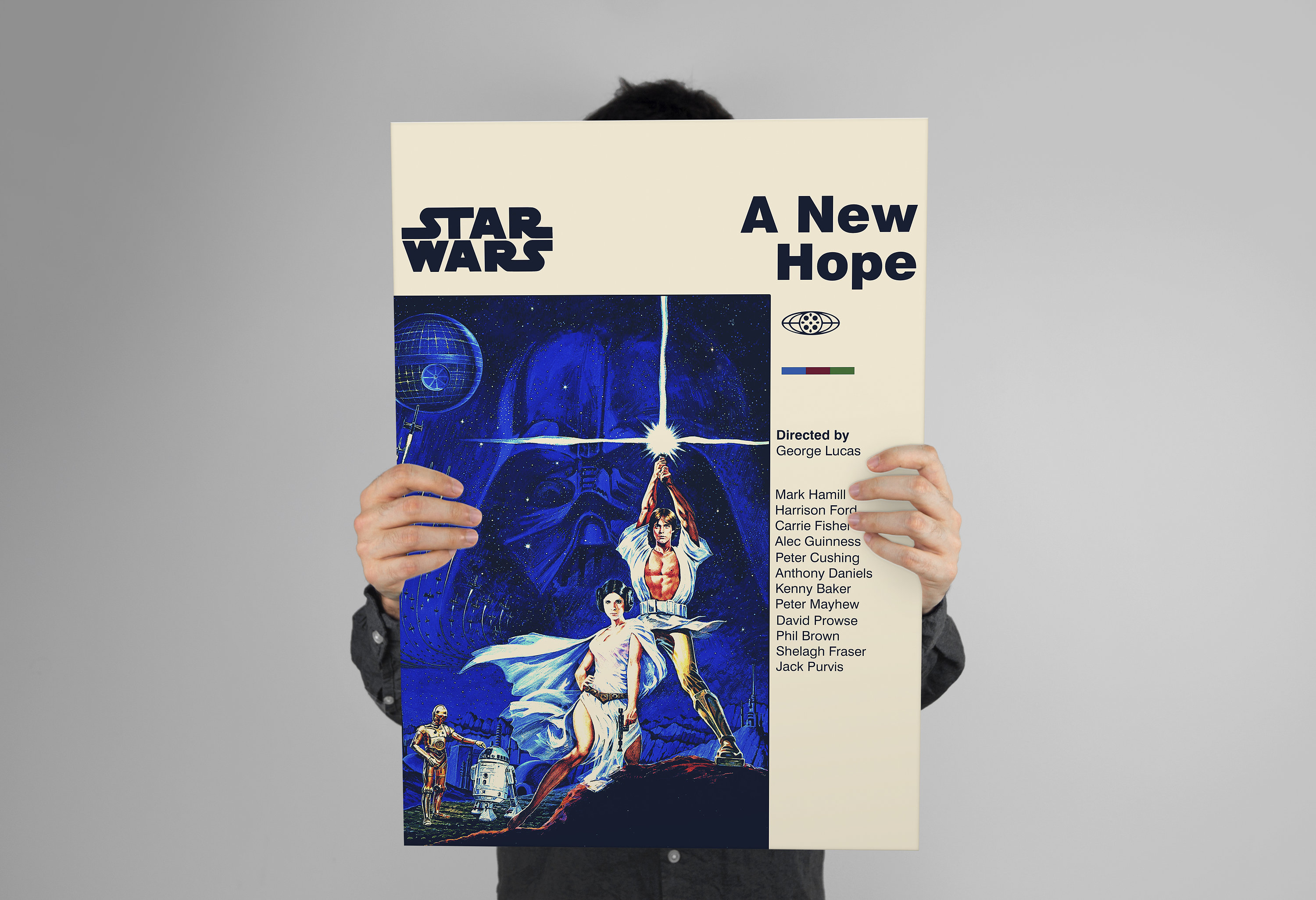 STAR WARS POSTER A New Hope Poster Mid Century Modern - Etsy