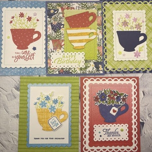 Tea Cup Card Set