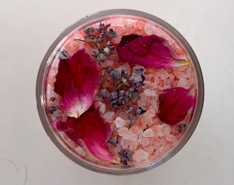 Sali da bagno floreali e profumati con oli essenziali - Effetto Relax - Aromaterapia - Personalizzabili