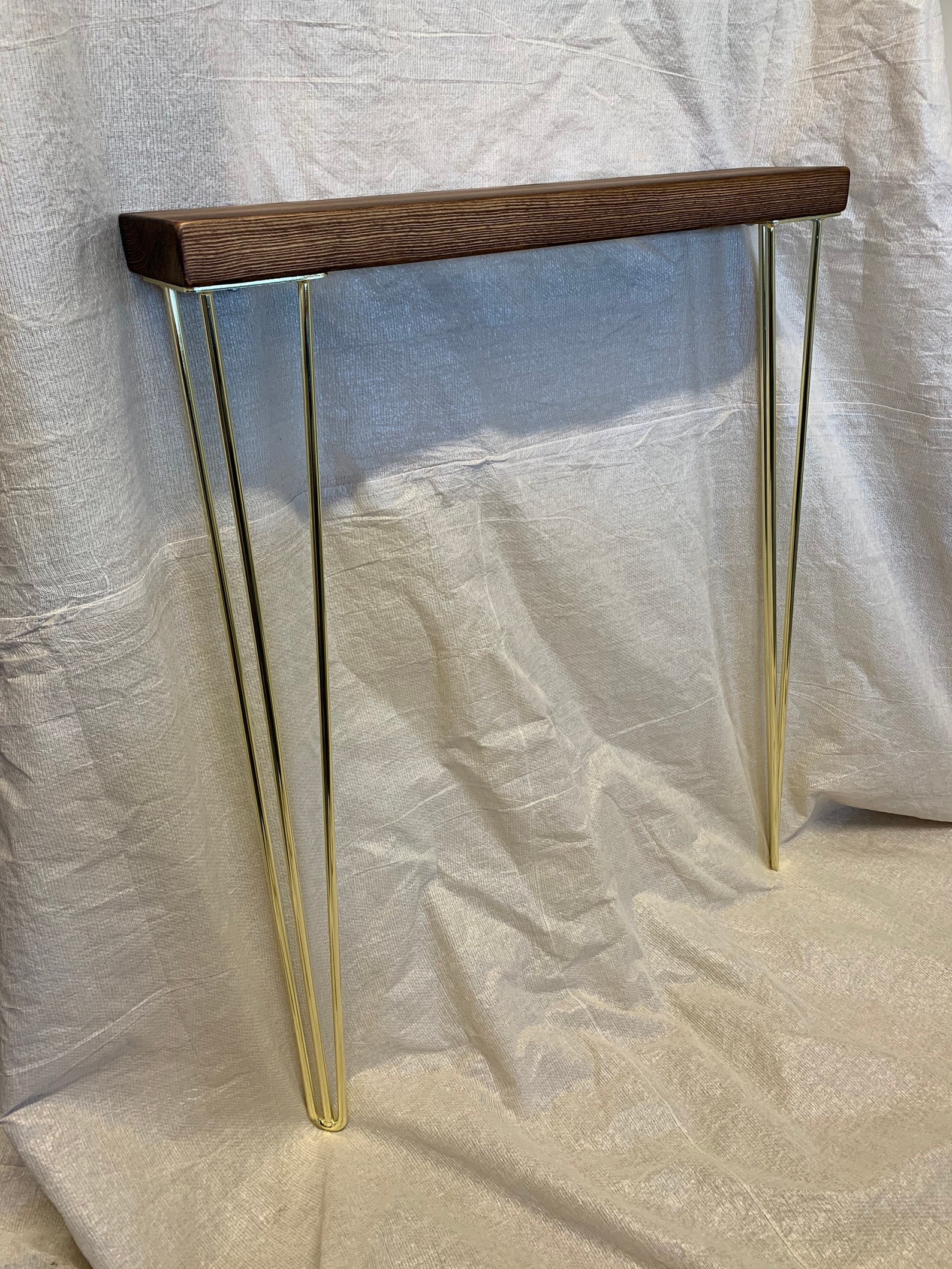 Dark Oak Console Table Hallway Table Radiator Shelf Rustic - Etsy