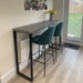 Grey Stone Breakfast Bar, Kitchen Table, Kitchen Worktop Table With ...