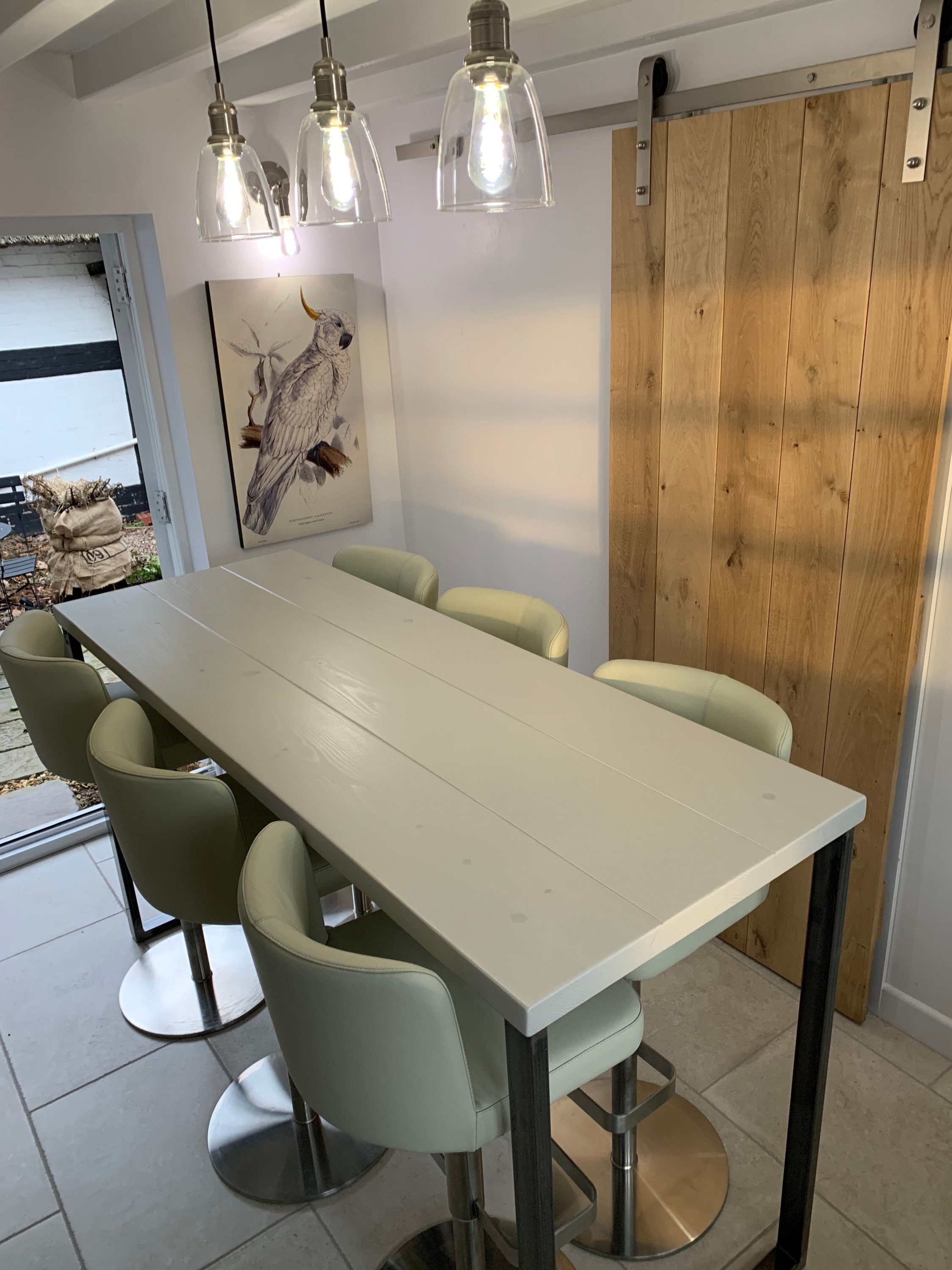 Grey Stone Breakfast Bar, Kitchen Table, Kitchen Worktop Table With ...