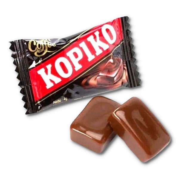 Bonbons au café Kopiko et bonbons au cappuccino Kopiko 1 paquet de 50 bonbons