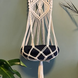 Hamac pour chat, Lit pour chat suspendu, Balançoire en macramé, Cadeau pour chat
